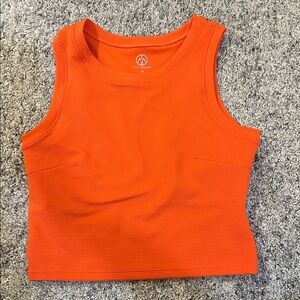 Orange Ribbed Tank Top - Size M - Never been worn